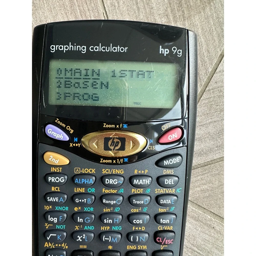 HP 9g Graphing Scientific Calculator Tested Working With Quick Reference Guide